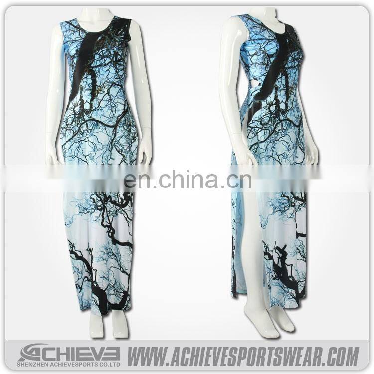 100% Polyester sleeveless long dress