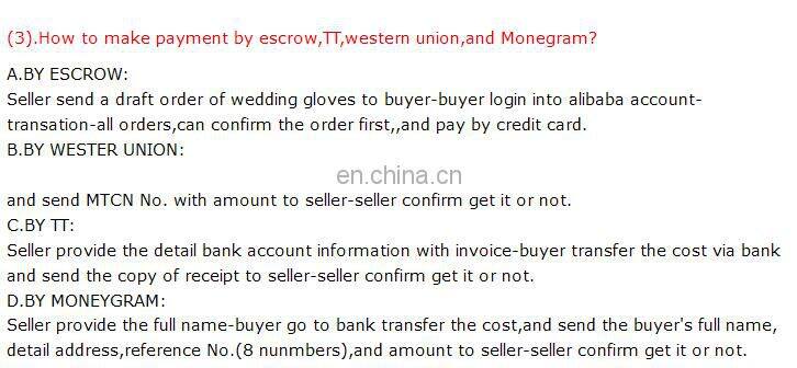 WG0002 The most fashionable and graceful wedding gloves