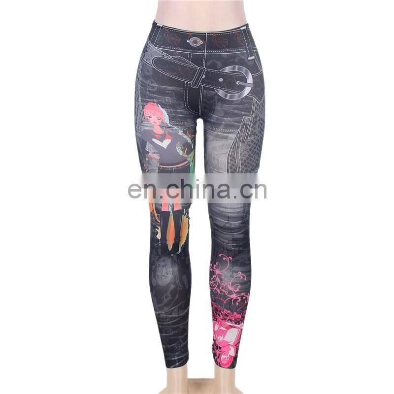 Newest fashion wholesale Women Pattern Jeppinges Pants