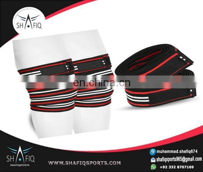 Weight Lifting Wholesale Crossfit Gym Training Knee Wraps 2 Meter