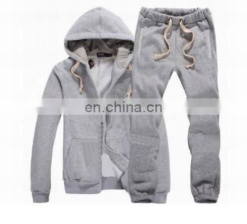 China Supplier 2016 Custom Hoodie Plus Thick Velvet Sports Men Suit Sweater+Pants (3 colors)