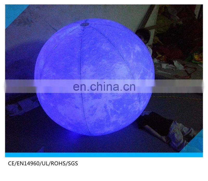 hot sale china middle autumn day decoration led inflatable moon ball