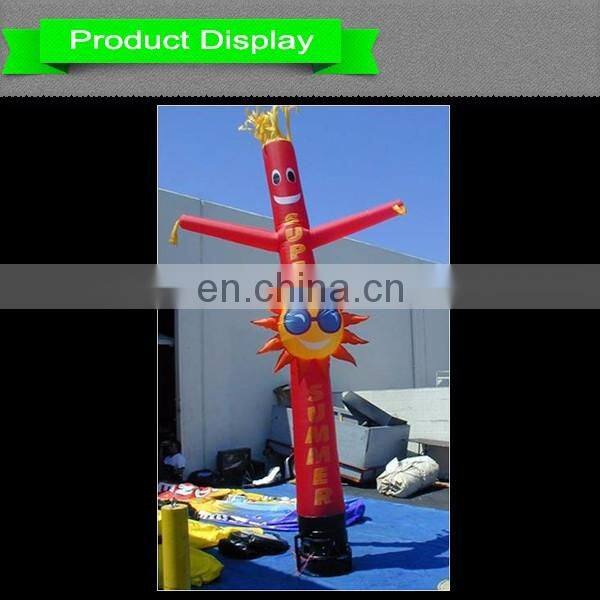 4m red sun air dancer for sale/decorative inflatable air dancer for summer