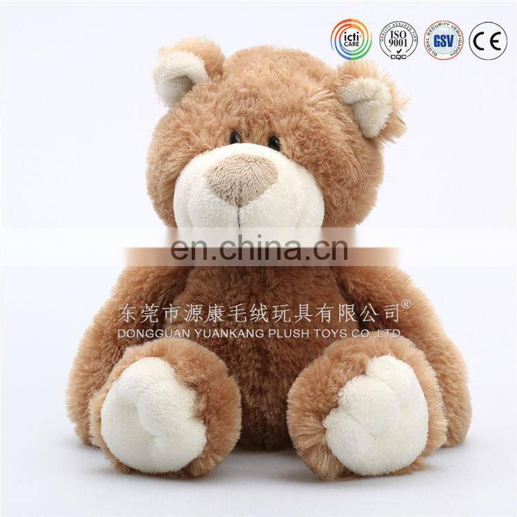 OEM/ Custom design super soft Velboa material stuffed white polar bear with scarf