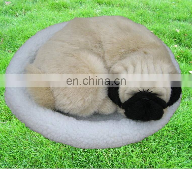 2015 snoring simulation plush realistic breathing sleeping dogs