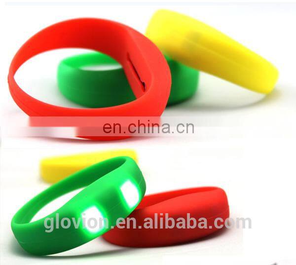 Glovion led flashing bracelet candy color bracelet led sports bracelet