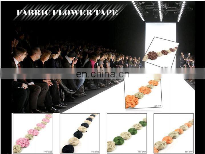 Custom Lace Flower Embroidered Ribbon for Clothing