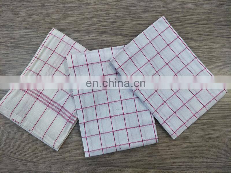 Pack of 3 yarn dyed cotton check tea towel