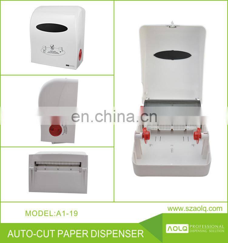 Plastic auto cut paper towel dispenser,Automatic paper towel tissue dispenser,auto cut paper towel dispenser for plastic
