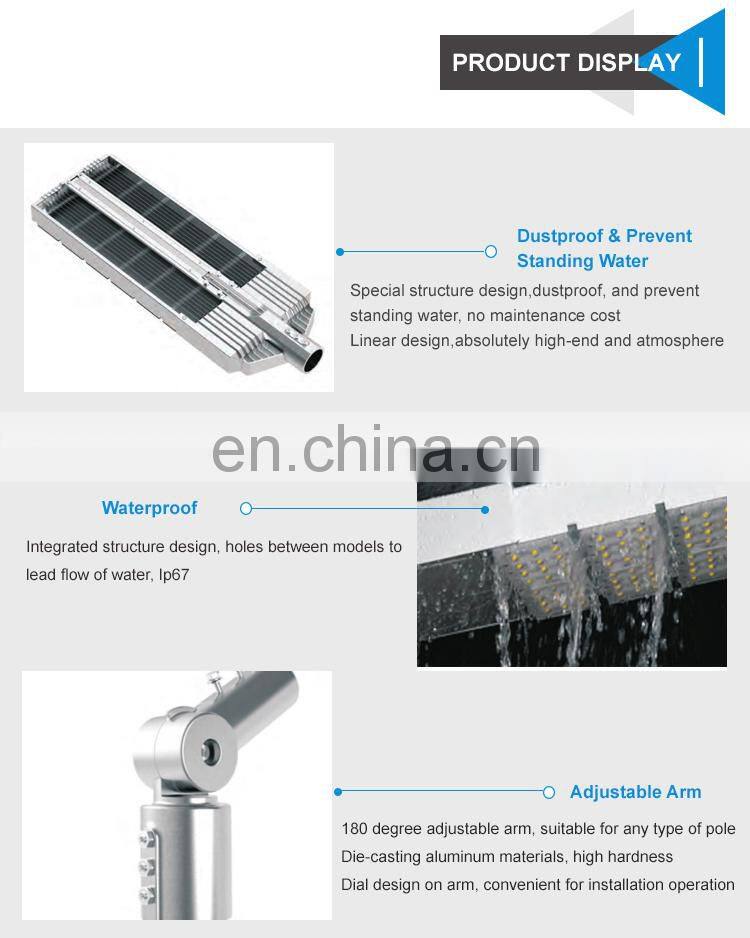 Outdoor 150w solar led street light lamp post street lights