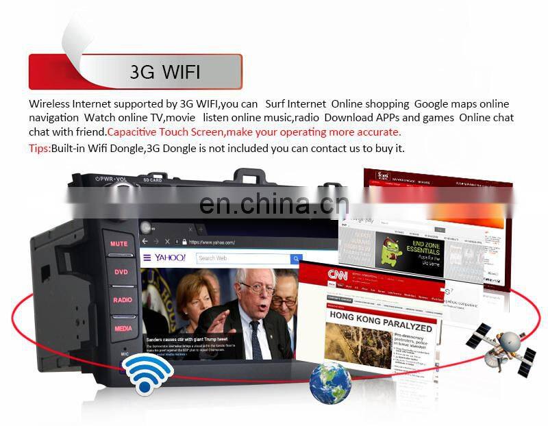 Hot sale 8 inch special capacitive touch screen car Radio GPS Navigation Built-in GPS