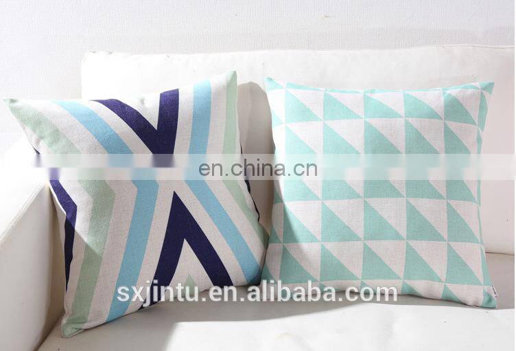 Home decorative Custom Printed Linen Sofa Throw Pillow case cover