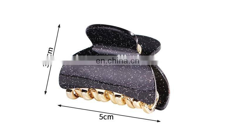 Glitter Colorful Girls Hairpins Crab Hair Claw Clamp Women Barrettes Scrub Hair Clips Hairgrip Hair Accessories Headwear