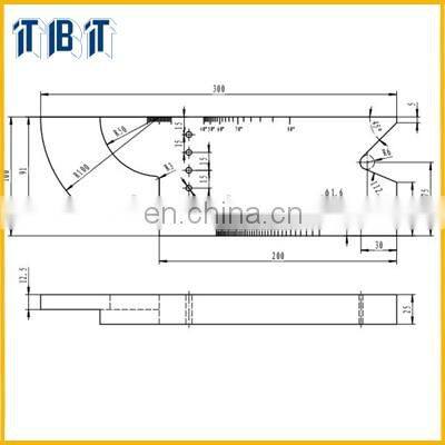 T-BOTA PAUT TESTING BLOCK, Block for Phased Array Ultrasonic Testing