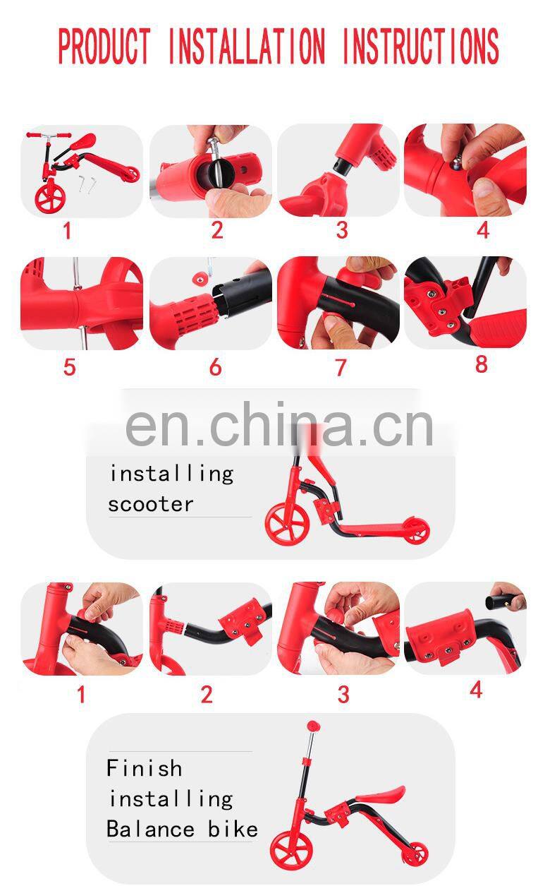 Scooter with Removable Seat Great for Kids & Toddlers Girls or Boys Adjustable Height