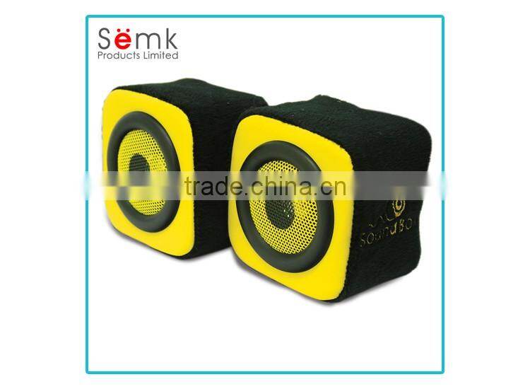 Soft music design box speaker sound system stereo speakers wholesale