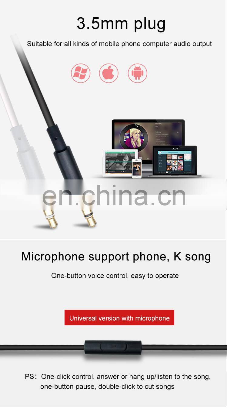 YooType 2021 best selling ceramics wired earphone piezo speaker stereo audio sounds wired earbuds