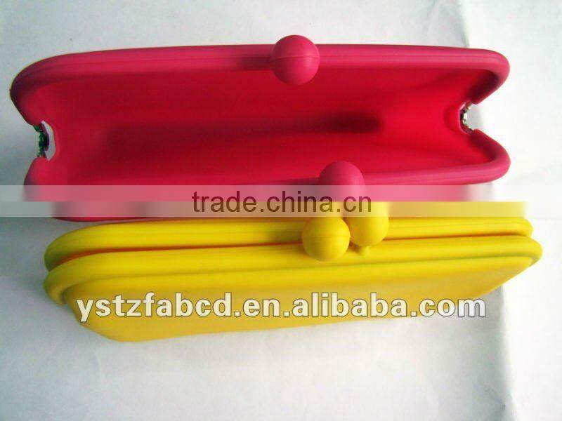 Hot promotional gift custom logo colorful silicone coin purse silicone rubber change purse