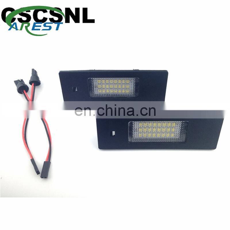 Carest 2PCS Error Free white 12V 24SMD led license plate light Fit for BMW 1 Series E87N E85 Z4 E86 6 Series E63 E64 Car Styling
