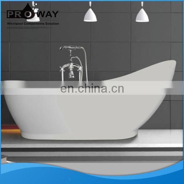 80x170x75cm New Style Portable bathtub with removable skirt, quartz stone 55 inch bathtub