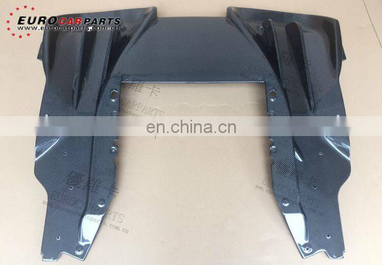 High quality 650s MP4 12-C carbon rear diffuser fit for RZ style carbon fiber rear lip