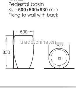 Ceramic Pedestal Basin