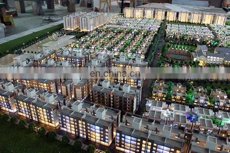 Indian landscape master plan model , led lighting architect model