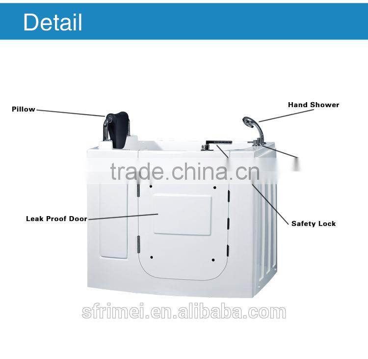 Acrylic Cheap Soaking Elderly Bathtub For Old People And Disabled People