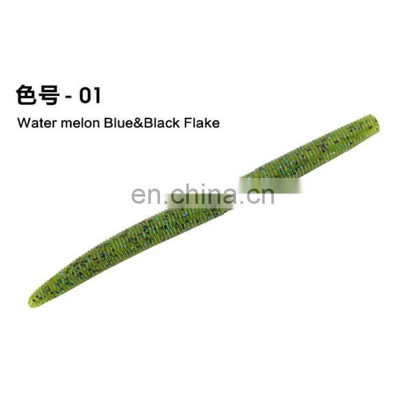 Amazon 13.5cm 10g Super Soft Plastic Wacky Grub Worm Fishing Bait Bass Fishing Lure