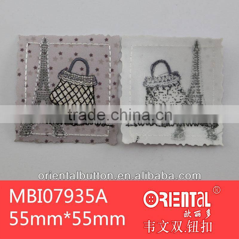 the cute fashion design city girl embroidery trimming patch