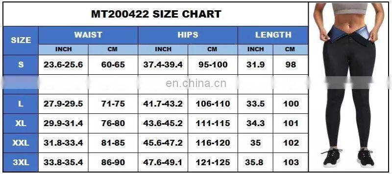 Body Shaper Neoprene Fat Burning Waist Trainer Tummy Control Shapewear Yoga Pants Fitness