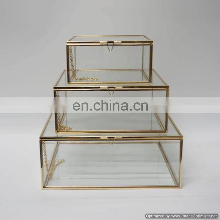 glass jewelry section box
