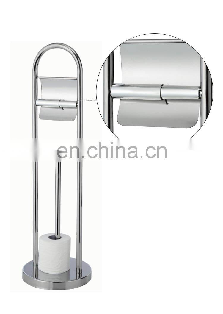Stainless Steel Free Standing Toilet Paper Holder