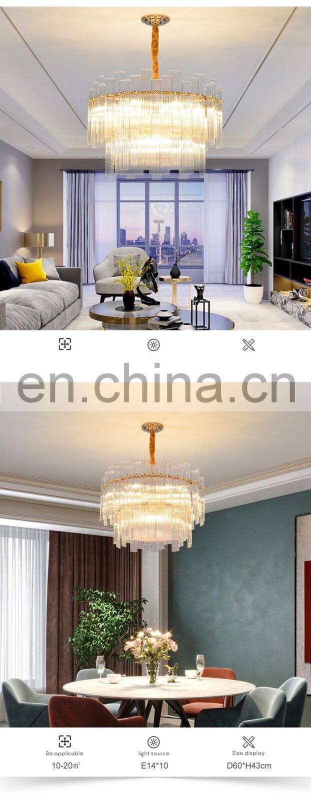 Modern Style Residential Decoration Hotel Home Cafe Luxury LED Chandelier Lighting