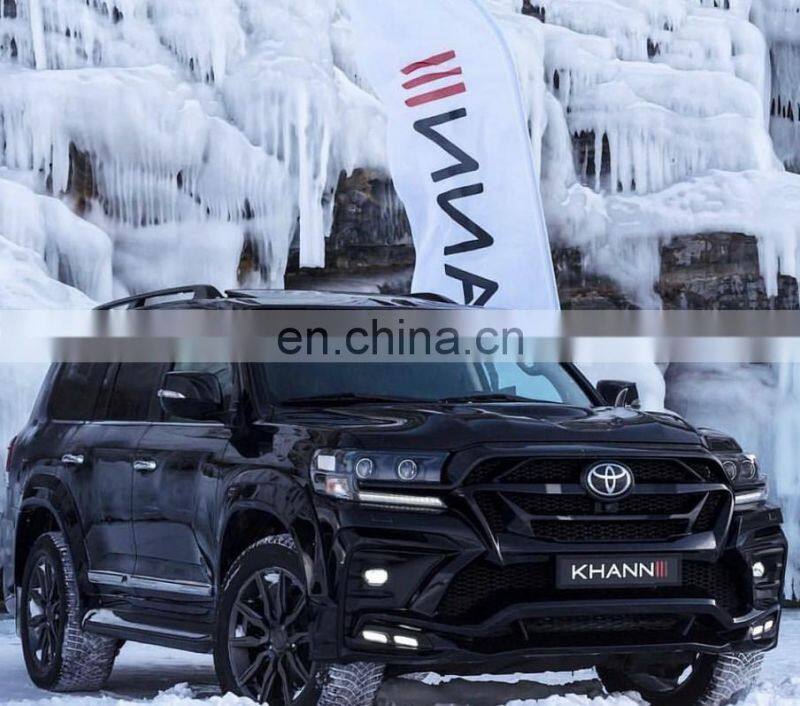 Runde Top Quality For 2018+ Toyota Land Cruiser 200 Upgrade KHANN Style Body Kits Front Bumper Rear Bumper