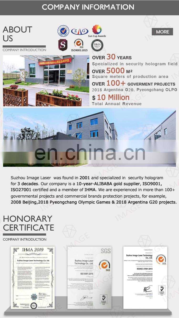 Clear Transparent Hologram Overlay Sticker for VIP Cards and ID Cards