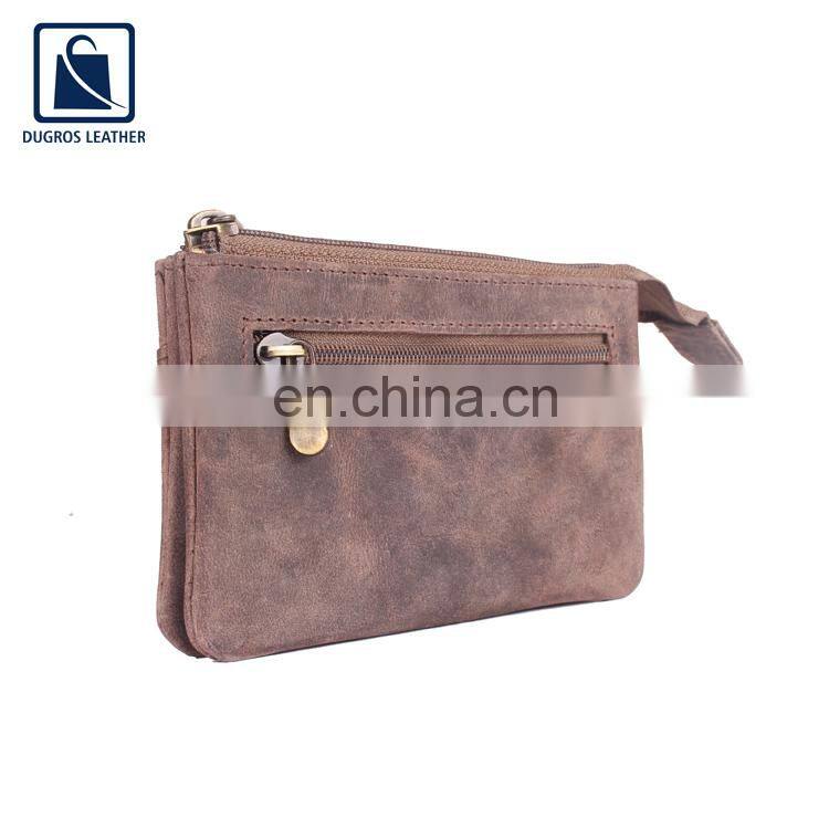 Polyester Lining Material Genuine Leather Coin Pouch/ Coin Purse/ Genuine Leather Coin Purse Men for Wholesale Purchase