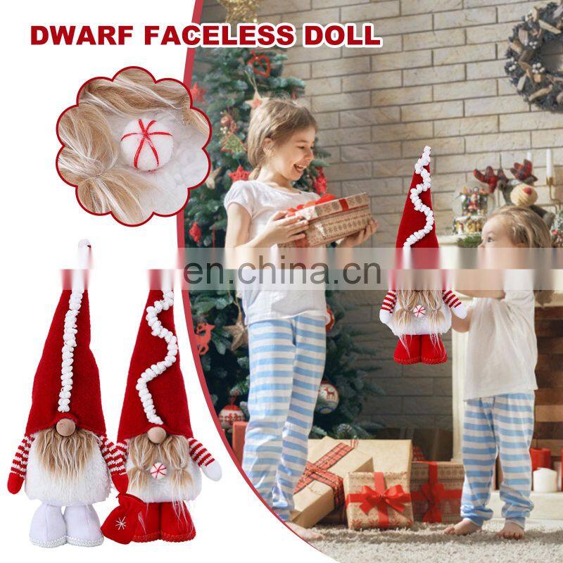 Christmas Faceless Gnome Santa Xmas Tree Hanging Ornament Doll Decoration For Home Pendant Gifts Drop Xmas Ornaments Party