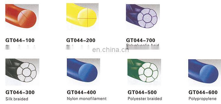 Best selling different material disposable polylactic acid surgical suture