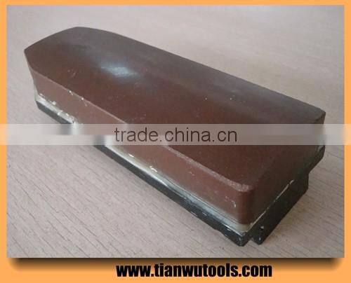 Triangle abrasive diamond resin fickert for grinding granite slab