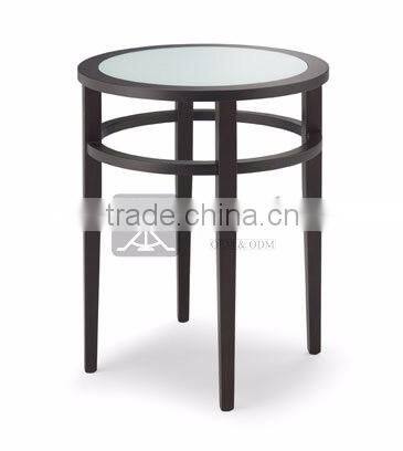CT-066 Round Tempered Glass Top Tea Table