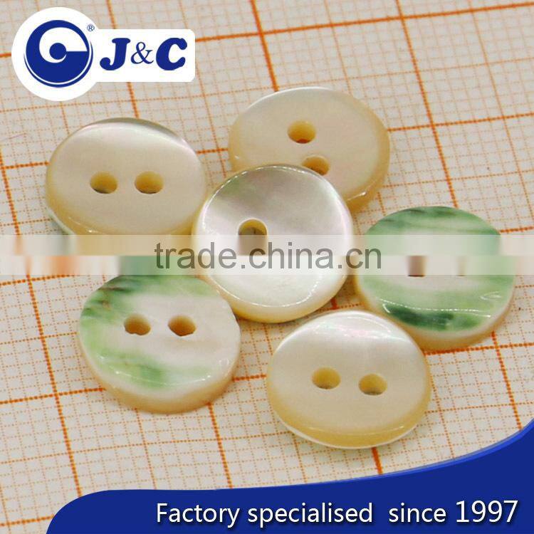 2015 Manufacture white color cat eye shell button