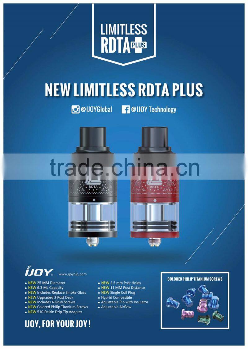 New Products Limitless RDTA Plus tank China Wholesale