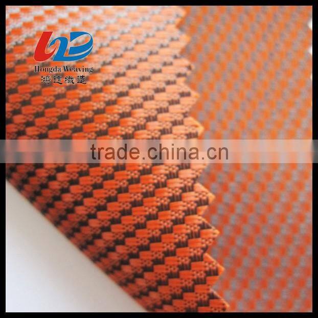 Polyester 2 Tone Dobby Weave Fabric With PU/PVC Coating For Bags/Luggages/Shoes Using