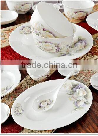 56 pcs attractive and durable in quality dinnerware plate