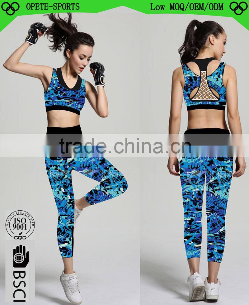 custom new design sexy women's yoga fitness wear /women yoga wear /yoga set