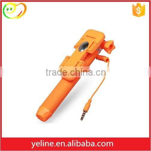 Selfie stick with bluetooth shutter remote button,cheap phone selfie holder