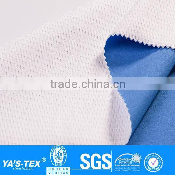 mesh 3 layer laminated softshell jacket fabric for outdoor sports