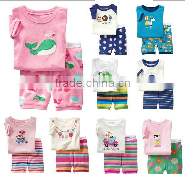 2014 Hot Sale Cute Children Pajamas Cotton Pajamas