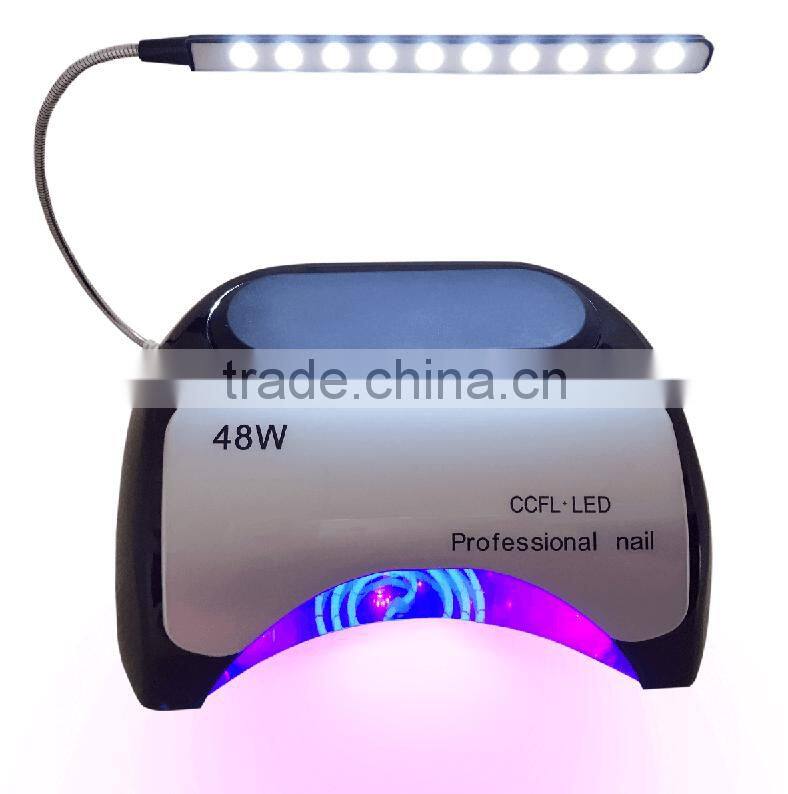 48W Sensor Portable LED UV Nail lamp LED Nail Dryer CCFL LED light Nail dryer